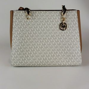 Michael Kors Sofia vanilla acorn large LG tote